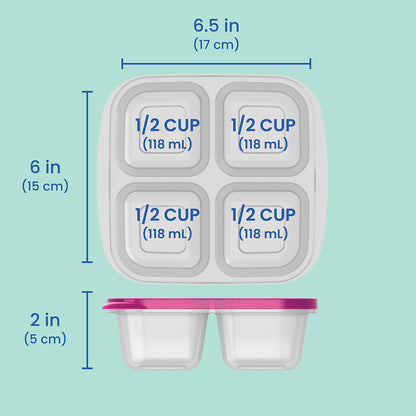 Bentgo Easyboxes 4-Compartment Snack Containers 8-Piece Set