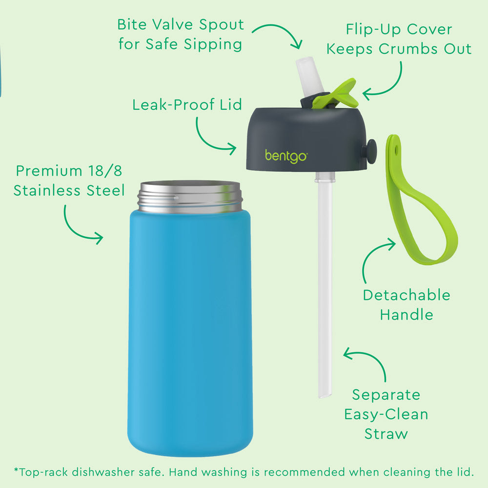 Bentgo Kids Stainless Steel Insulated Water Bottle (2-Pack)
