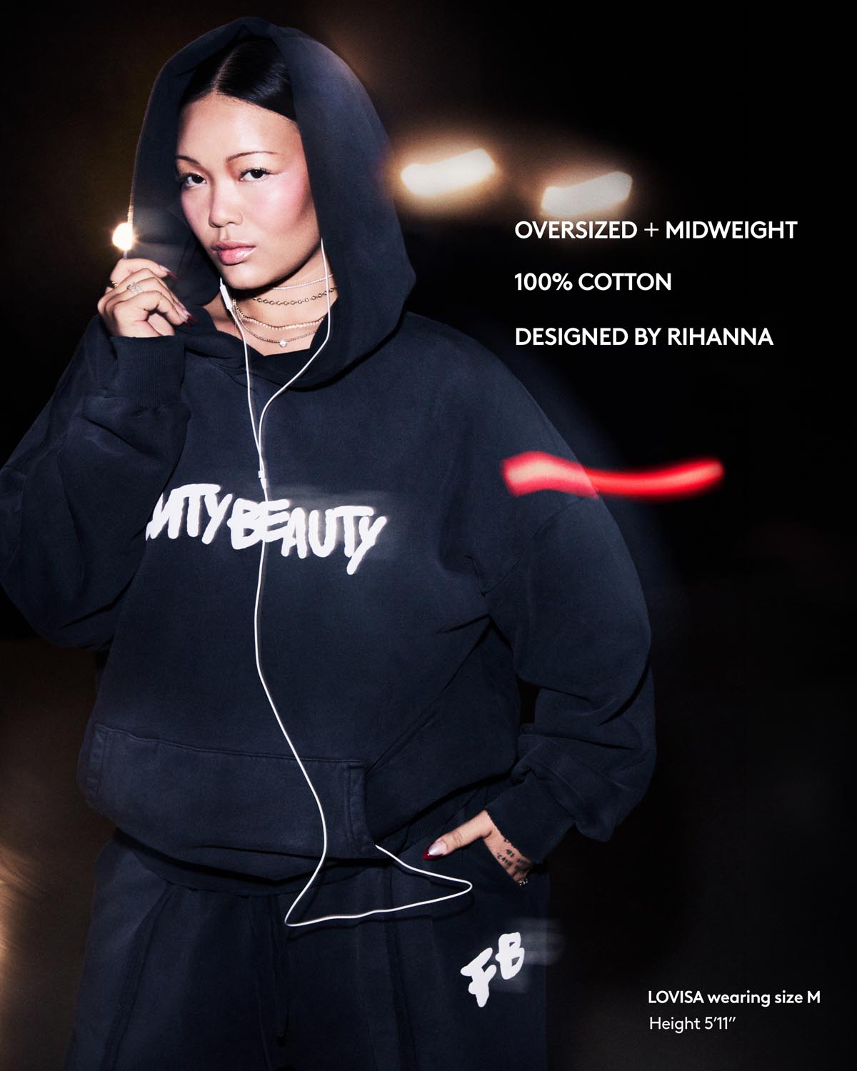 Fenty Beauty Oversized Unisex Hoodie — XS