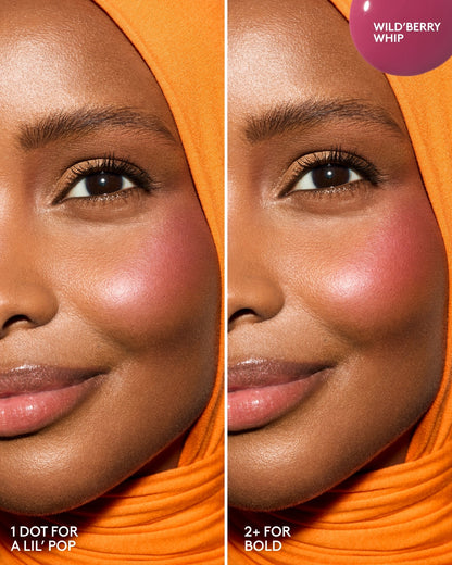 Shake ’N Play Buildable Liquid Blush — Fiya Papaya